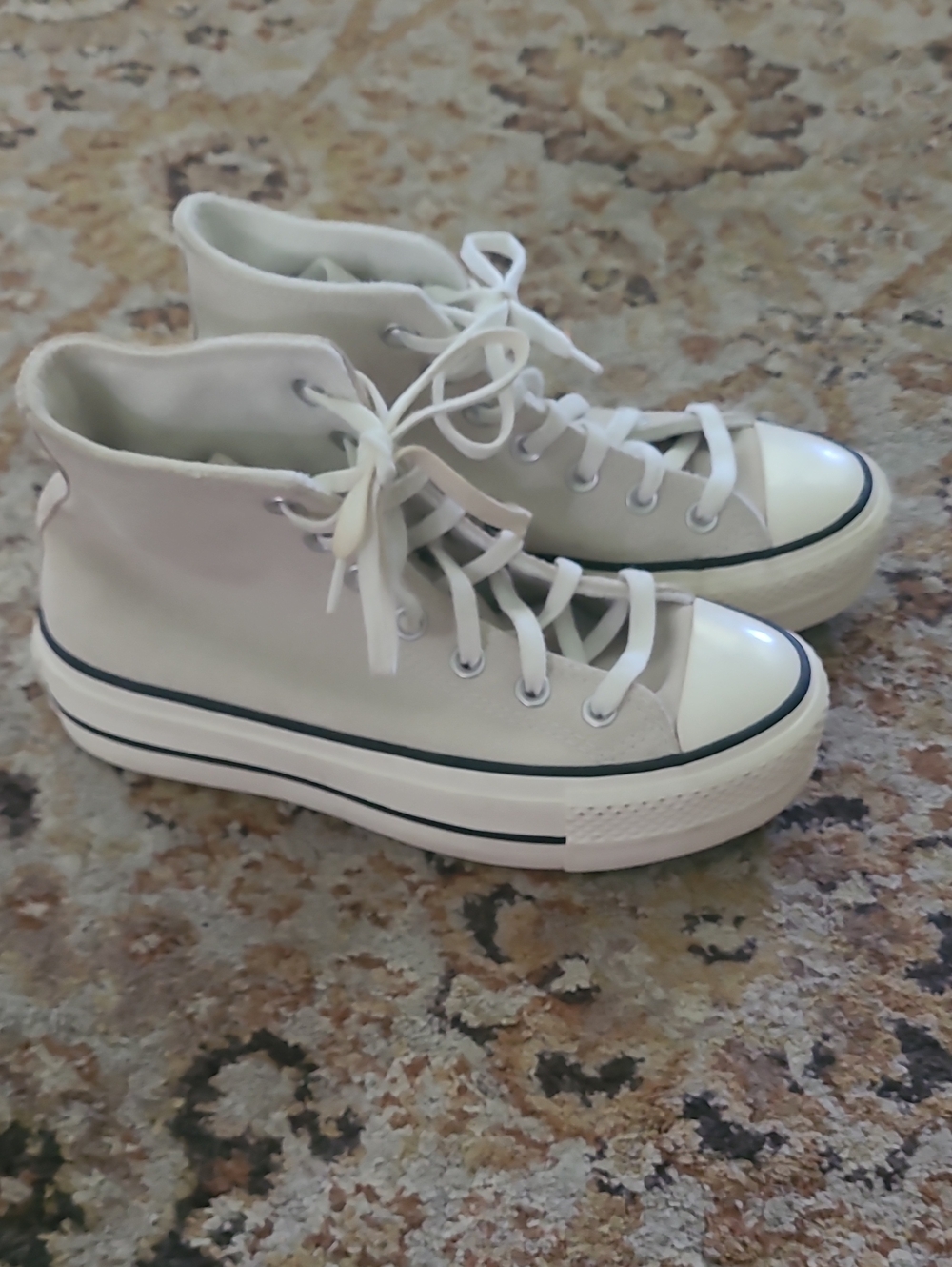 Leather Platform Hi-top Converse